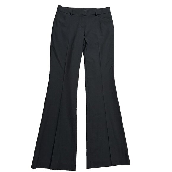 NWT Elie Tahari Women's Career Pants Simone Wool Blend Pockets Size 2 Black $198 - Picture 1 of 11